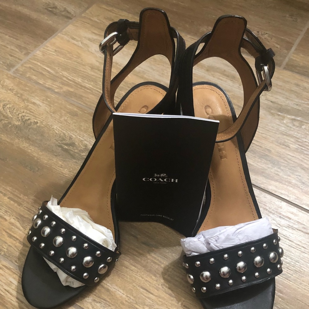 Coach Ankle Strap Sandals
